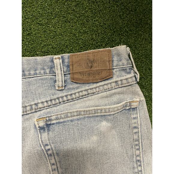 Wrangler Jeans 36x34 Regular STRAIGHT LEG Casual Denim Cotton JEAN Men BLUE - Picture 7 of 8